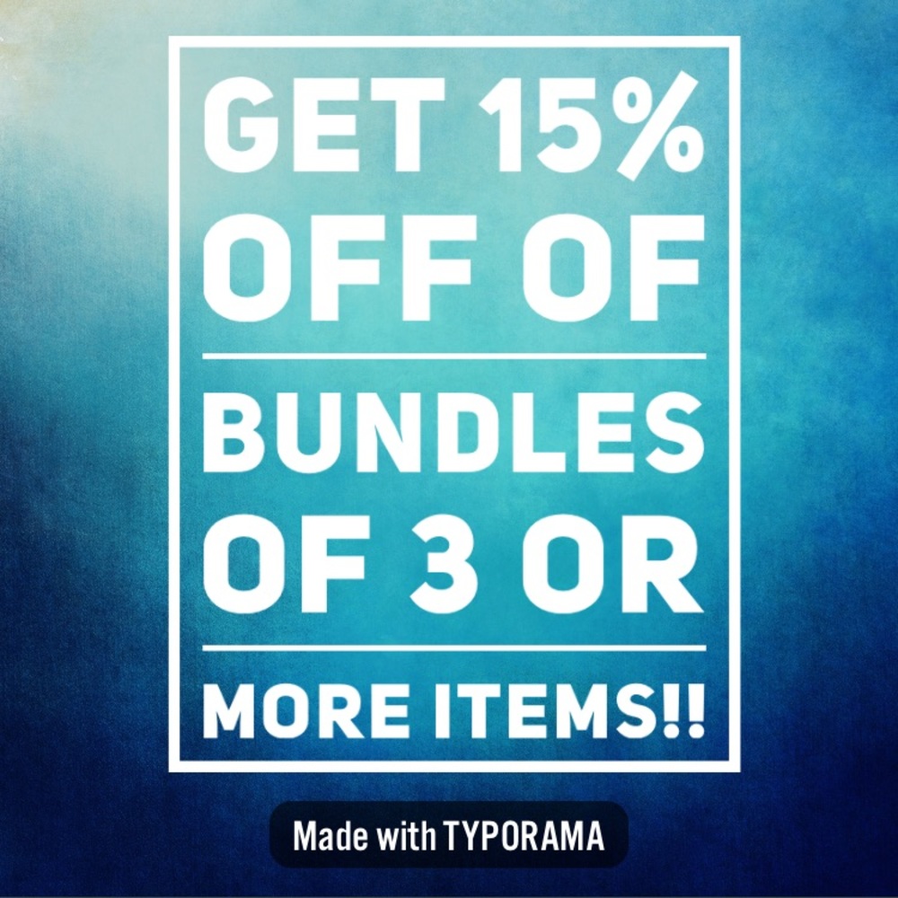 Save on bundles!